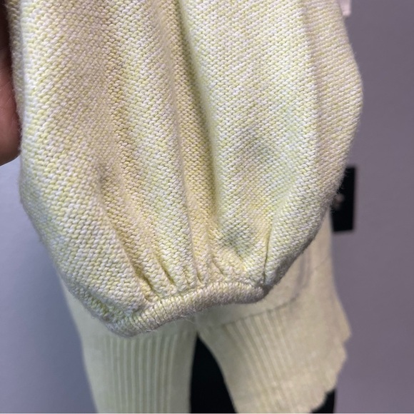 Anthropologie Emily Green Cotton Sweater Tie at Neck Back Size XS - Picture 5 of 9